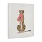 Stupell Industries Trendy Cheetah with Ribbon Canvas Wall Art Design by Patricia Pinto